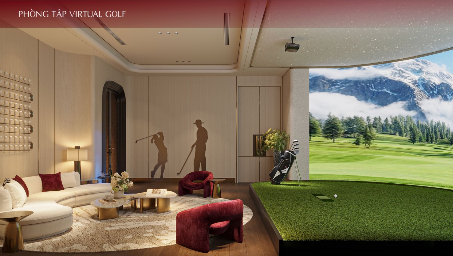 Tiện ích nội khu Khải Hoàn Imperial Bình Dương sân golf 3d