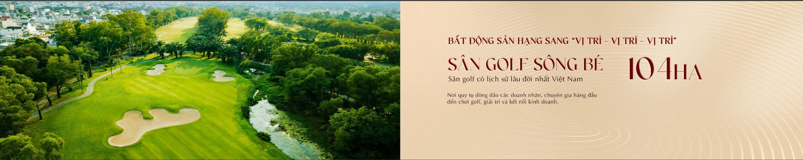 Khải Hoàn Imperial đối diện sân golf Sông Bé quy mô 104 ha