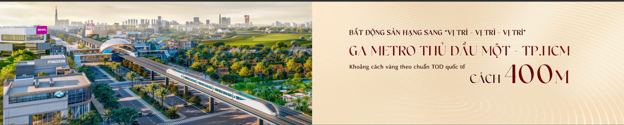 Khải Hoàn Imperial cách ga Metro số 2 tuyến Thủ Dầu Một TP.HCM chỉ 400m